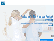 Tablet Screenshot of americanpostureinstitute.com
